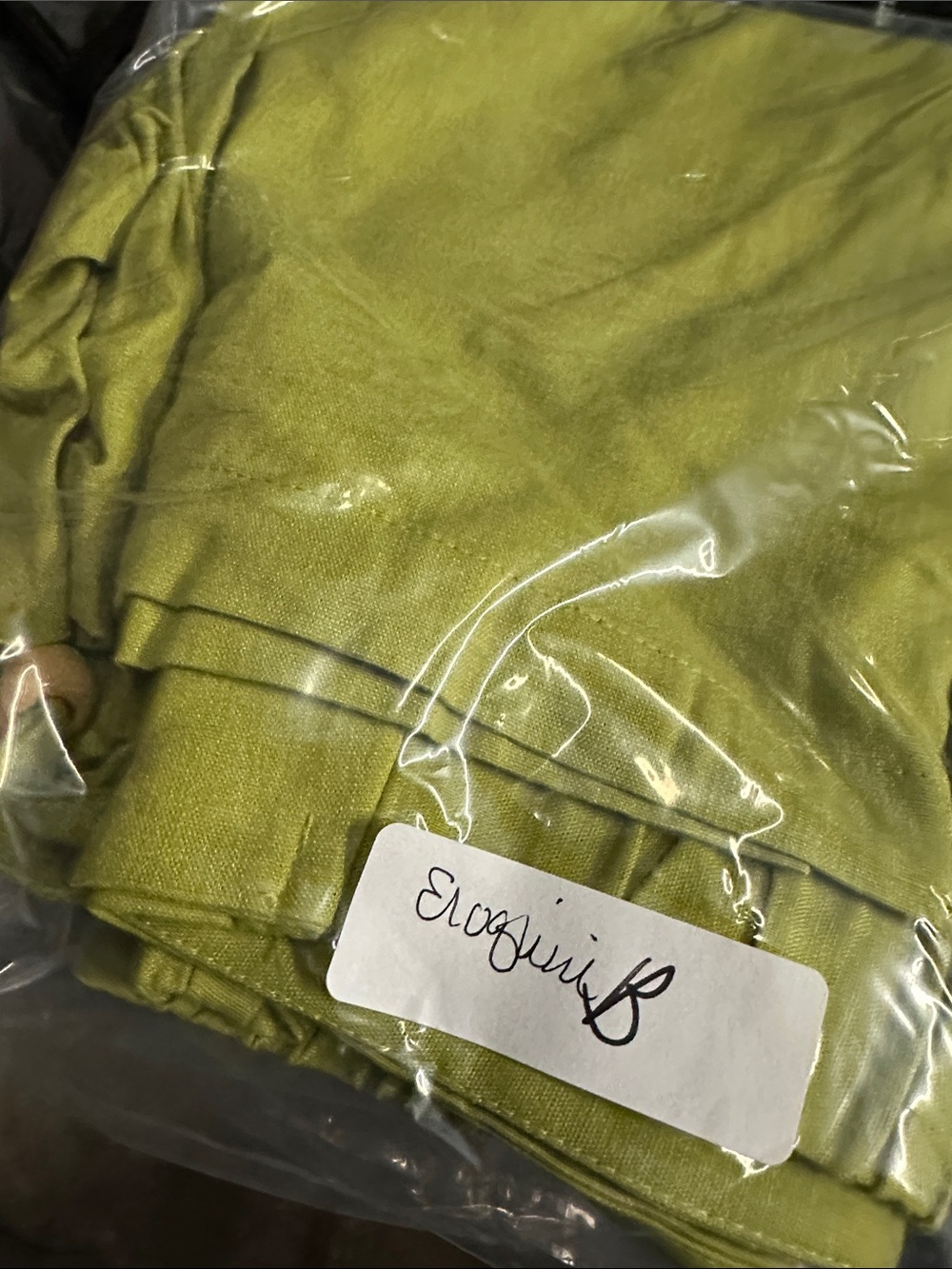 New Eloquii 18 Olive Green beaded side tie plus size minimalist Wrap Skort - Picture 15 of 15